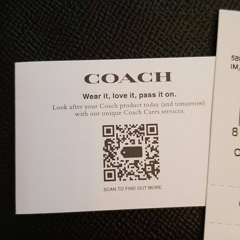 Coach black pebble leather pouch - Picture 6 of 13